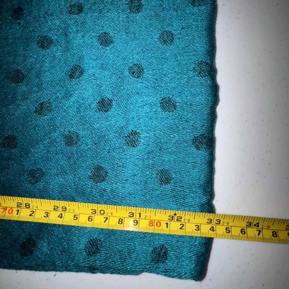 Elegant Teal Polka Dot Infinity Scarf